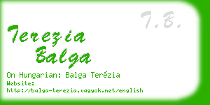 terezia balga business card