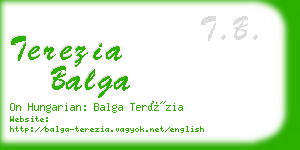 terezia balga business card